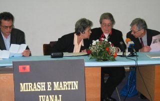 Speakers Panel from left to right, Nikoll Berisha, Pertefe Leka, Drita Ivanaj and Luke Gjokaj..